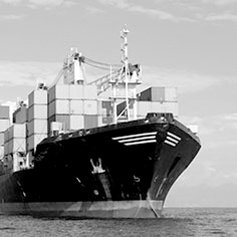 ship transporting goods